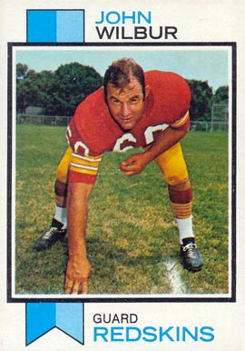 1973 Topps John Wilbur #196 Football Card