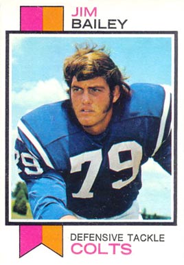 1973 Topps Jim Bailey #177 Football Card