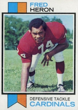 1973 Topps Fred Heron #44 Football Card