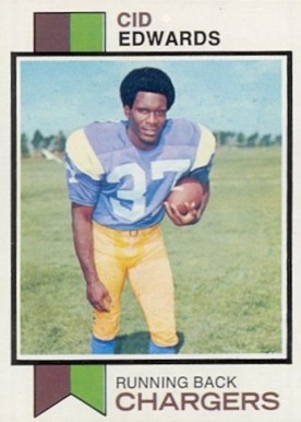 1973 Topps Cid Edwards #13 Football Card