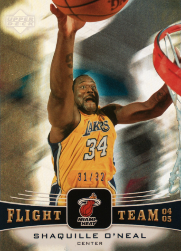 2004 Upper Deck Flight Team Shaquille O'Neal #FT16 Basketball Card