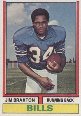 1974 Topps Jim Braxton #487 Football Card