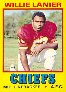 1974 Wonder Bread Willie Lanier #14 Football Card