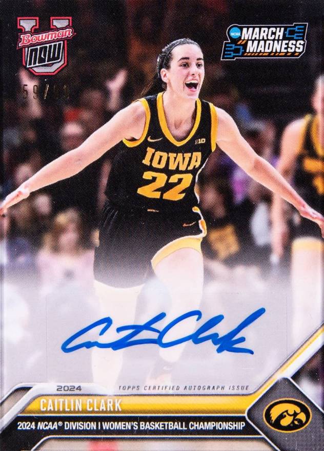 2023 Bowman U Now March Madness Caitlin Clark #1A Basketball Card