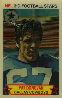 1980 Stop 'N' Go Pat Donovan #3 Football Card