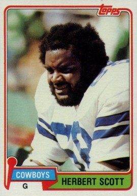 1981 Topps Herb Scott #204 Football Card