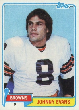 1981 Topps Johnny Evans #129 Football Card