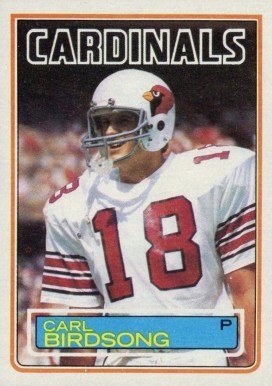 1983 Topps Carl Birdsong #154 Football Card