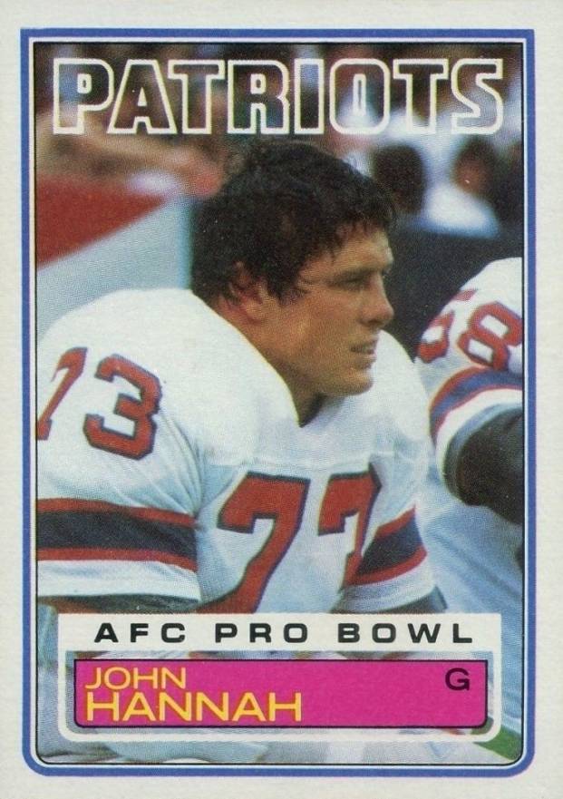 1983 Topps John Hannah #330 Football Card