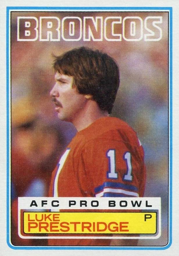 1983 Topps Luke Prestridge #267 Football Card