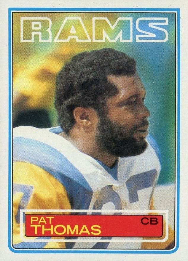 1983 Topps Pat Thomas #95 Football Card