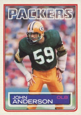 1983 Topps John Anderson #75 Football Card