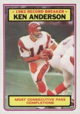 1983 Topps Ken Anderson #1 Football Card