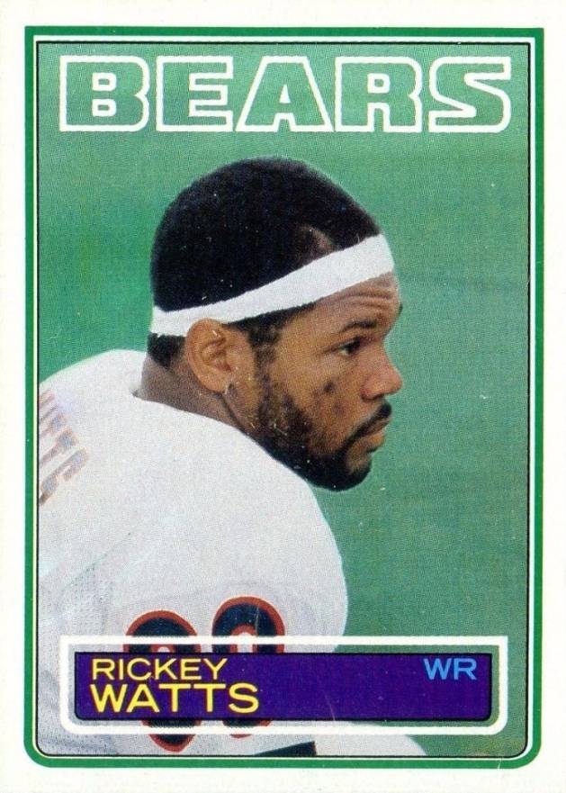 1983 Topps Rickey Watts #40 Football Card