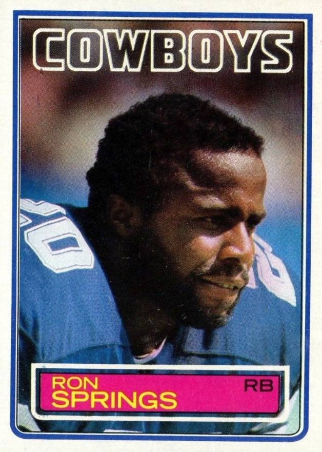 1983 Topps Ron Springs #53 Football Card