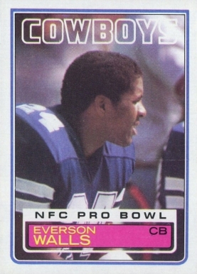 1983 Topps Everson Walls #55 Football Card