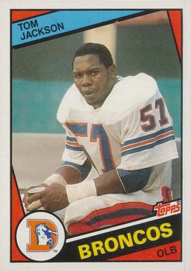 1984 Topps Tom Jackson #65 Football Card