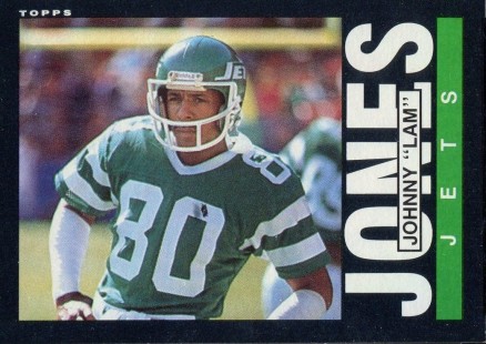 1985 Topps Johnny Lam Jones #340 Football Card