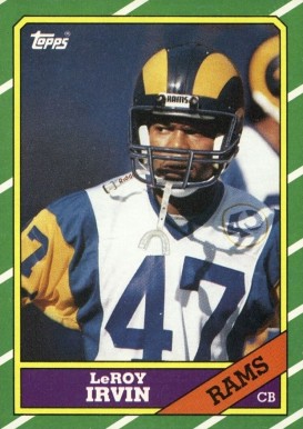 1986 Topps Leroy Irvin #90 Football Card