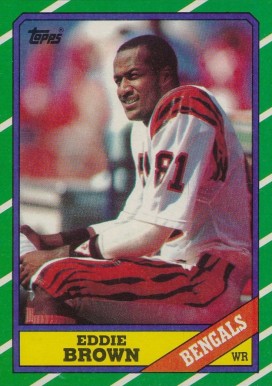 1986 Topps Eddie Brown #260 Football Card