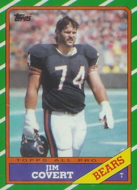 1986 Topps Jim Covert #16 Football Card