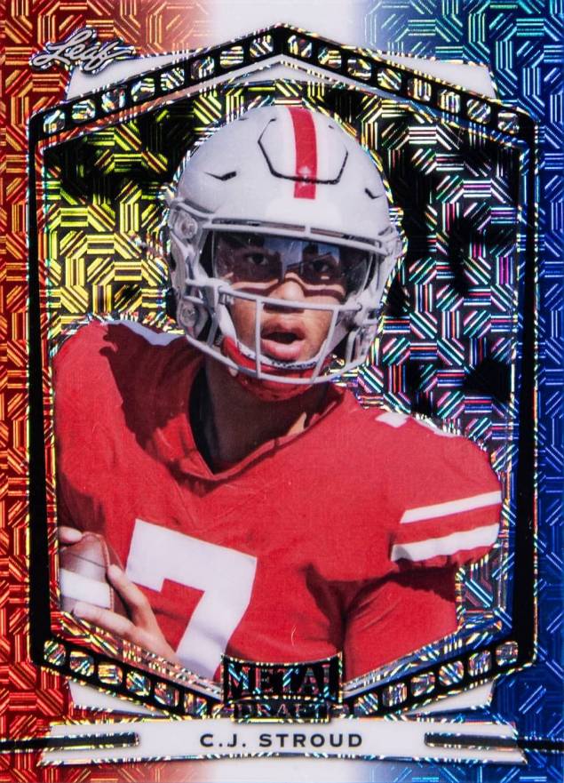 2022 Leaf Draft Metal Portrait C.J. Stroud #P-CJS Football Card