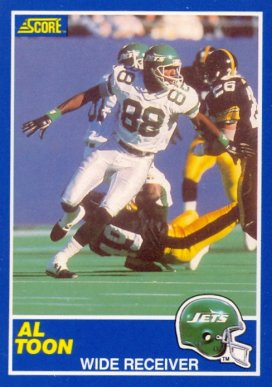 1989 Score Al Toon #10 Football Card