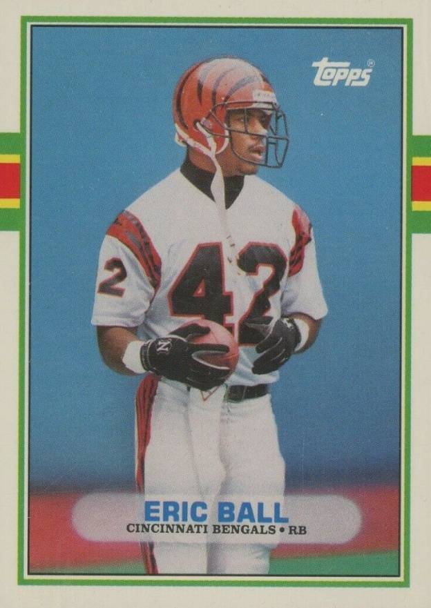 1989 Topps Traded Eric Ball #1T Football Card