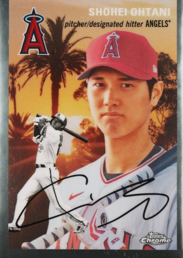 2023 Topps Chrome Platinum Anniversary 1954 Topps Chrome City Variations Shohei Ohtani #61 Baseball Card