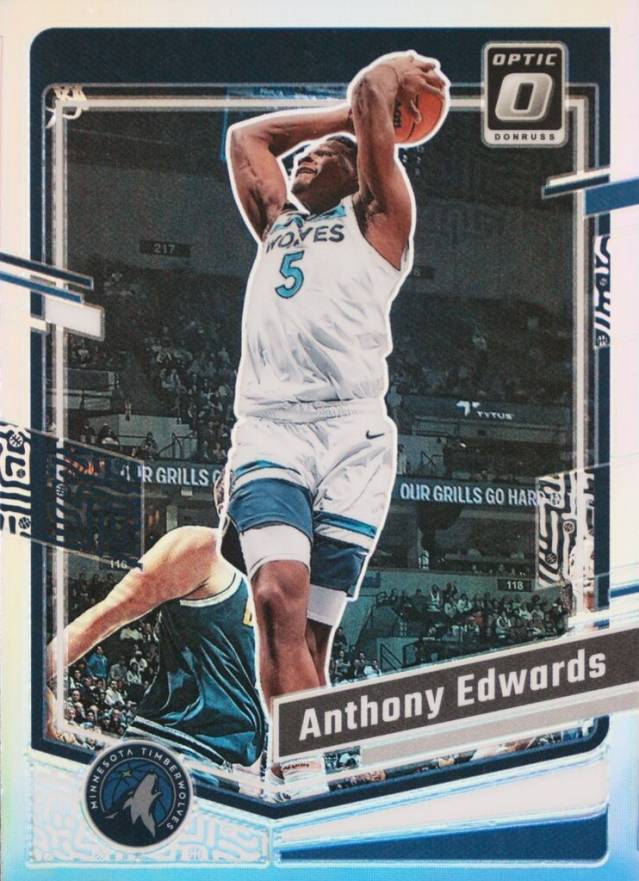 2023 Panini Donruss Optic Anthony Edwards #59 Basketball Card