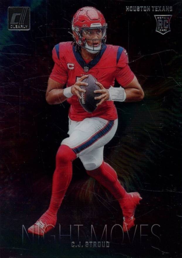 2023 Panini Clearly Donruss Night Moves CJ Stroud #19 Football Card