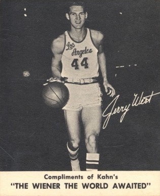 1960 Kahn's Wieners Jerry West # Basketball Card