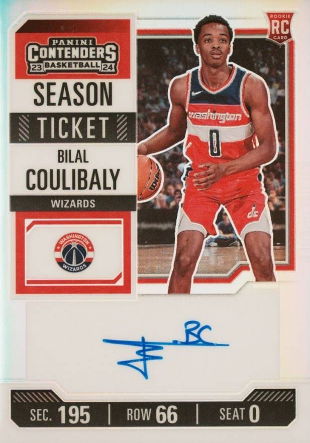 2023 Panini Contenders Bilal Coulibaly #113 Basketball Card