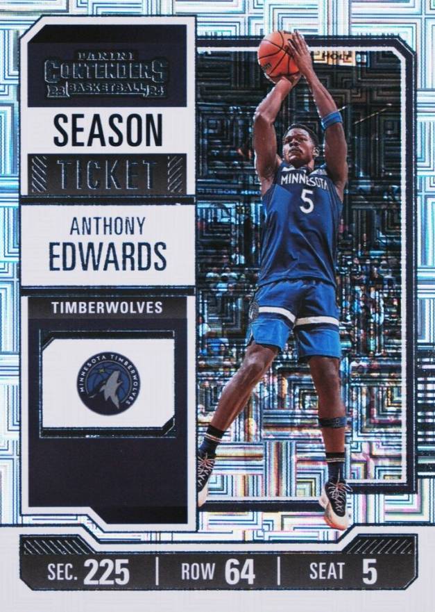 2023 Panini Contenders Anthony Edwards #62 Basketball Card