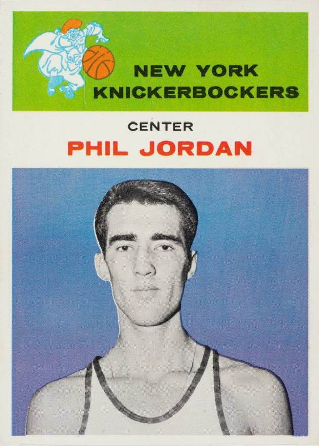 1961 Fleer Phil Jordan #24 Basketball Card