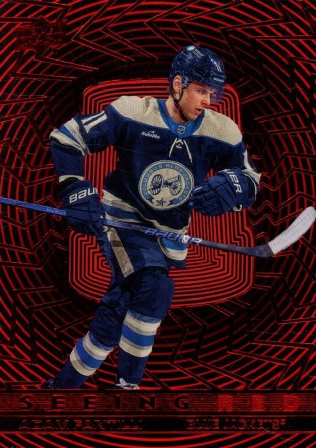 2023 Upper Deck Extended Series Seeing Red Adam Fantilli #SR96 Hockey Card