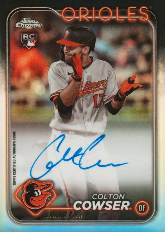 2024 Topps Chrome Rookie Autographs Colton Cowser #RACC Baseball Card