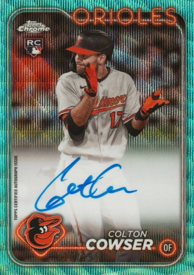 2024 Topps Chrome Rookie Autographs Colton Cowser #RACC Baseball Card