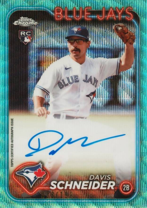 2024 Topps Chrome Rookie Autographs Davis Schneider #RADSC Baseball Card