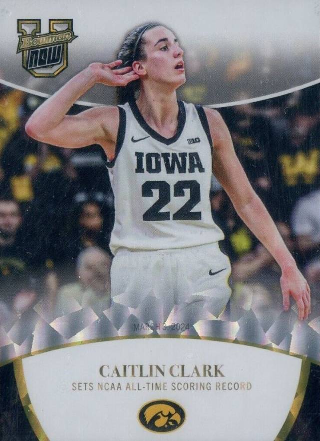 2024 Bowman U Now Caitlin Clark Collegiate Campaign Caitlin Clark #17 Basketball Card