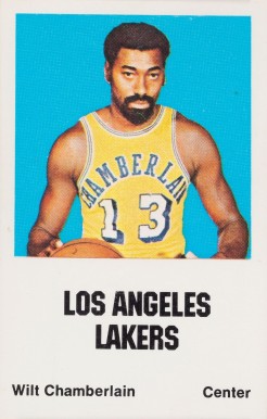 1972 Comspec Wilt Chamberlain # Basketball Card