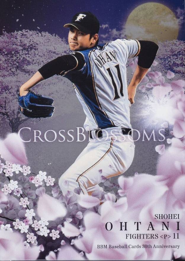 2020 BBM 30th Anniversary Cross Blossoms Shohei Ohtani #CB24 Baseball Card