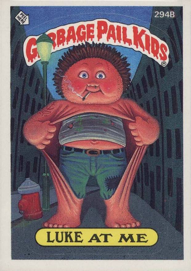 1987 Garbage Pail Kids Stickers Luke at Me #294b Non-Sports Card