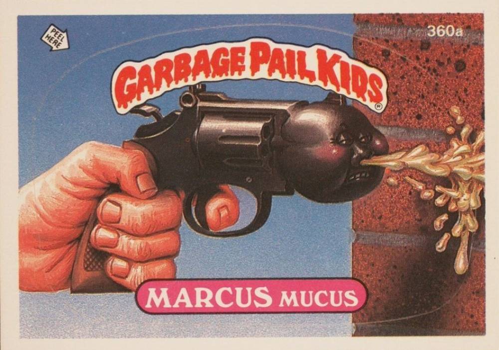 1987 Garbage Pail Kids Stickers Marcus Mucus #360a Non-Sports Card