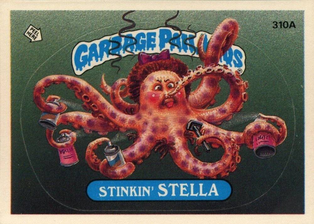 1987 Garbage Pail Kids Stickers Stinkin' Stella #310a Non-Sports Card