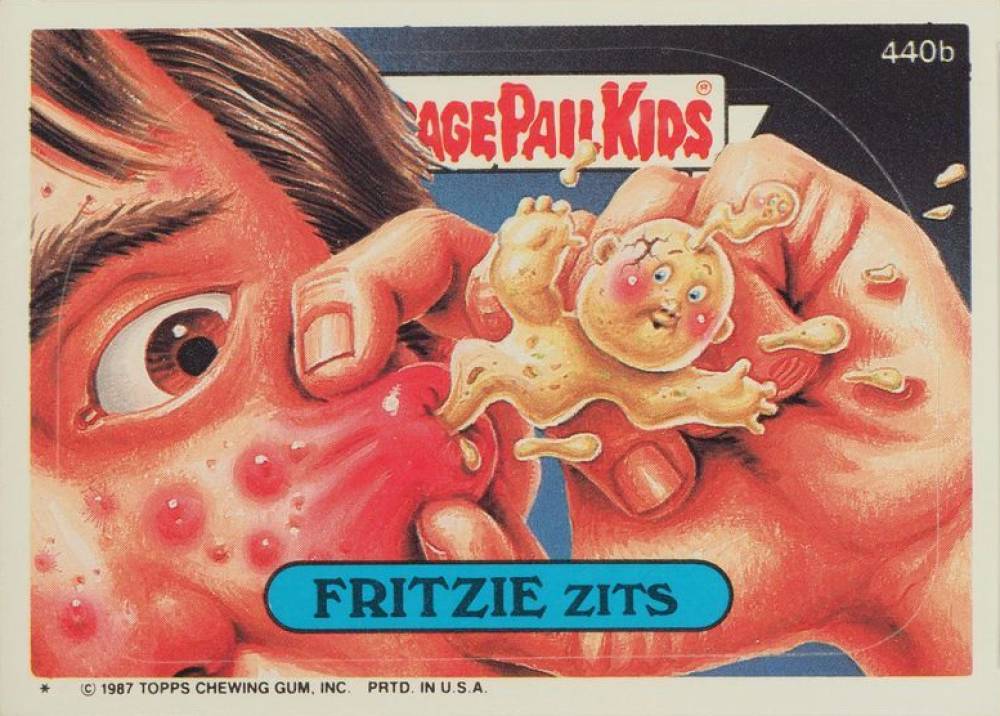 1987 Garbage Pail Kids Stickers Fritzie Zits #440b Non-Sports Card