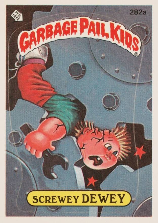 1987 Garbage Pail Kids Stickers Screwey Dewey #282a Non-Sports Card