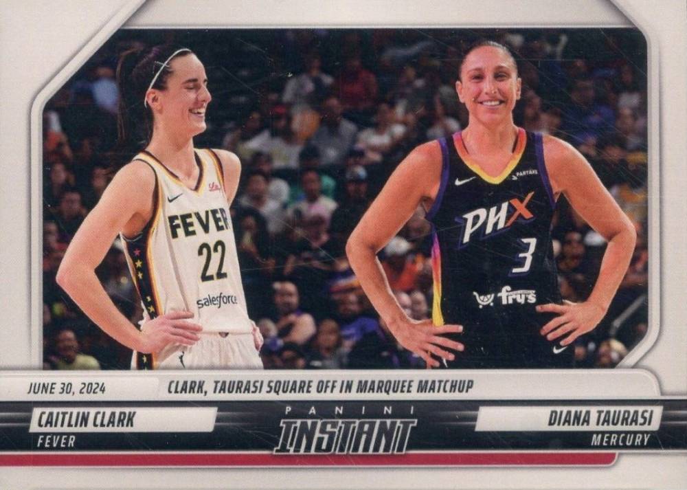 2024 Panini Instant WNBA Caitlin Clark/Diana Taurasi #104 Basketball Card