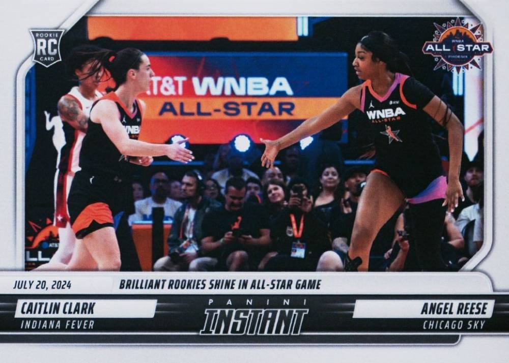 2024 Panini Instant WNBA Caitlin Clark/Angel Reese #164 Basketball Card