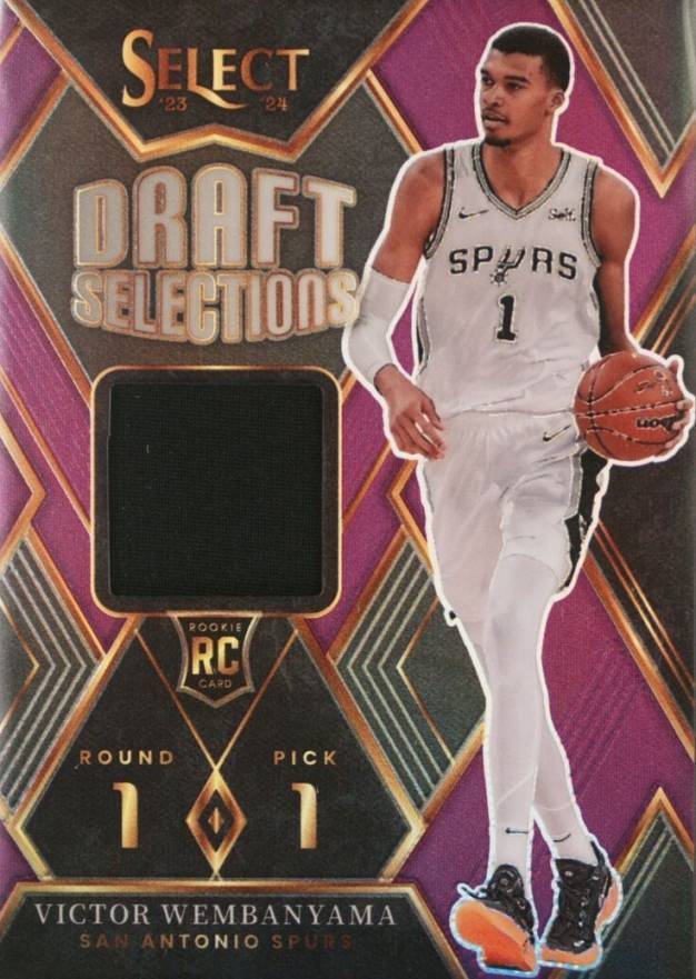 2023 Panini Select Draft Selections Memorabilia Victor Wembanyama #DSMVW Basketball Card